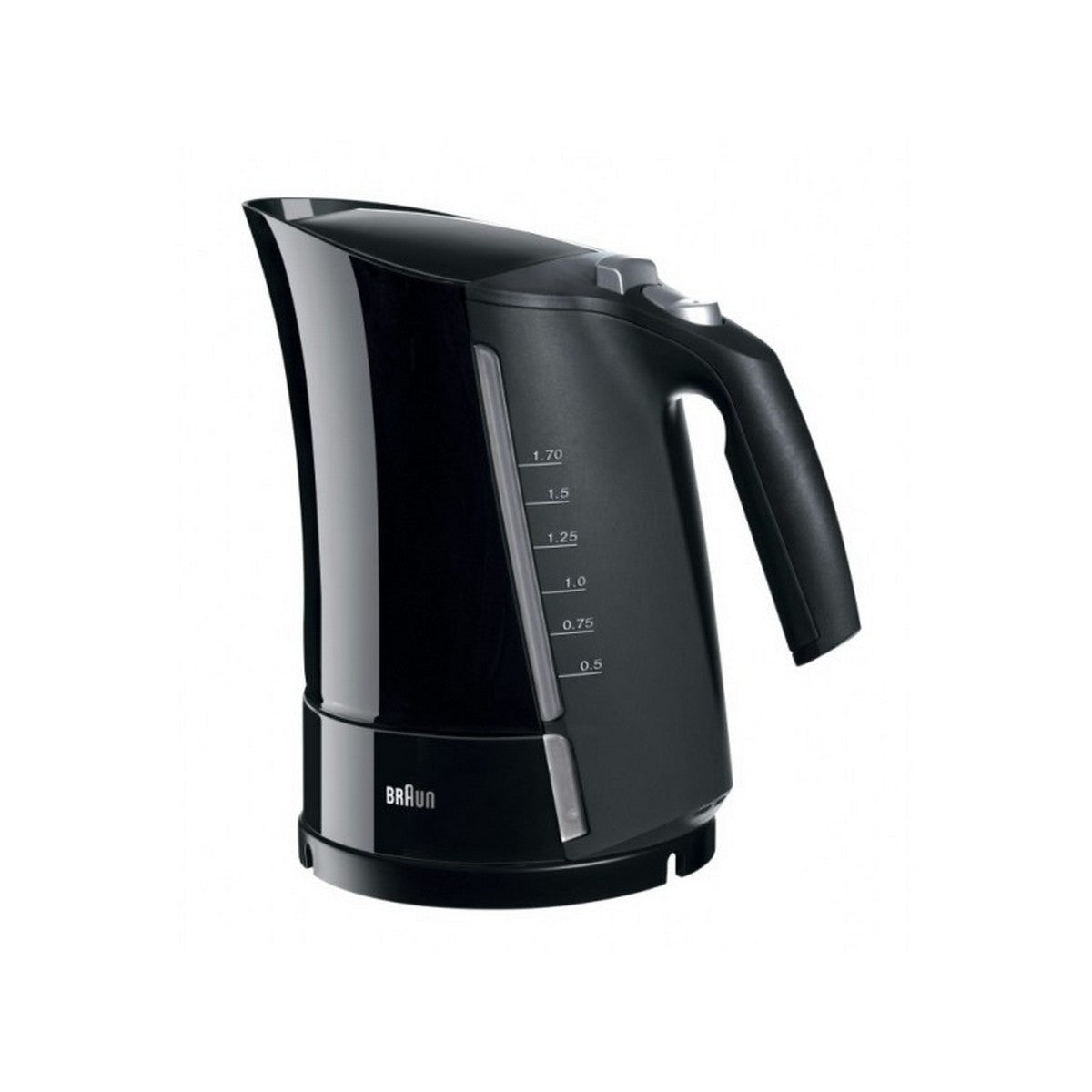 Elektrischer Wasserkocher mit LED-Licht Braun 1,7 L Schwarz Kunststoff