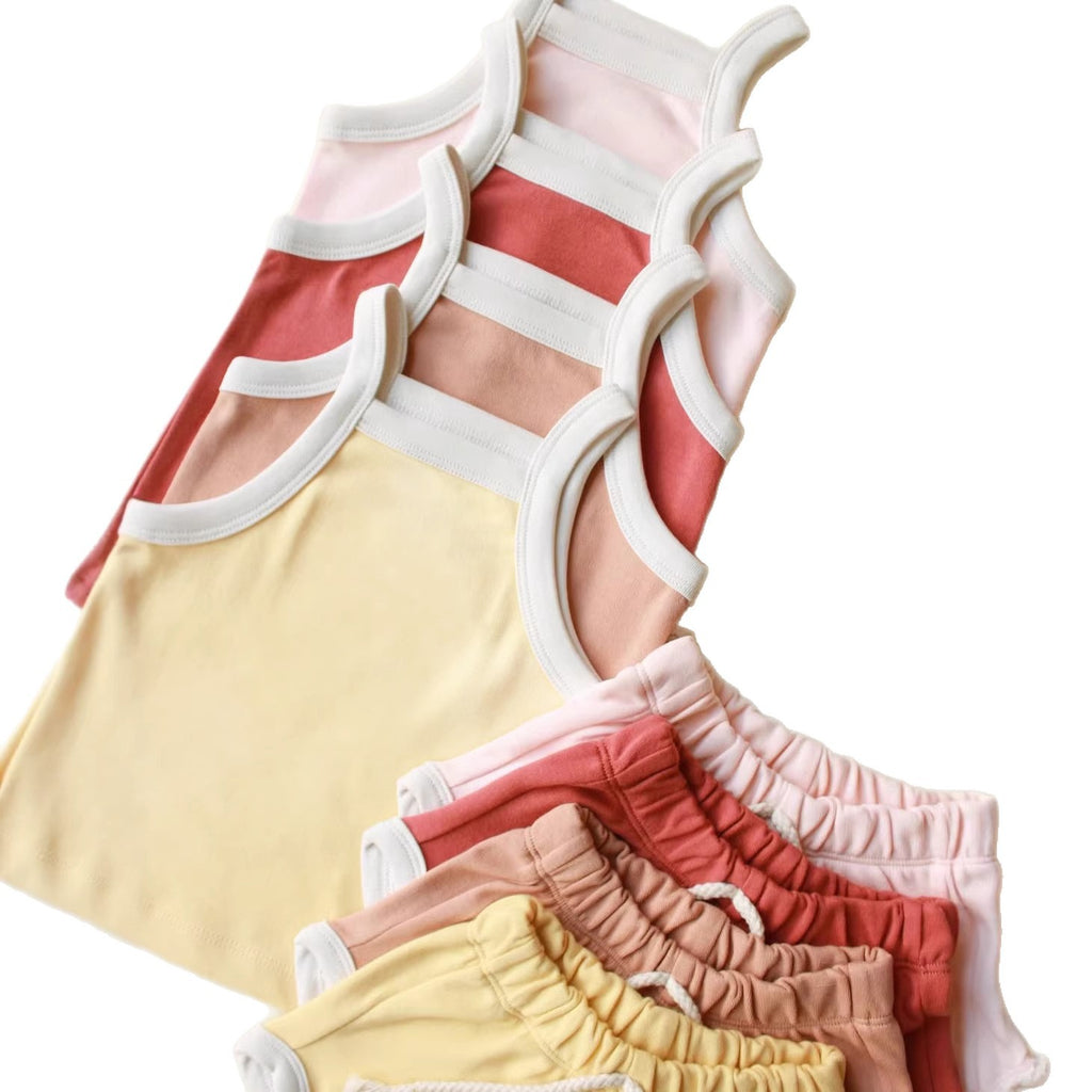 Baby Sommer-Set mit Träger-Top und Shorts – Bild 4 | LuxeStyle