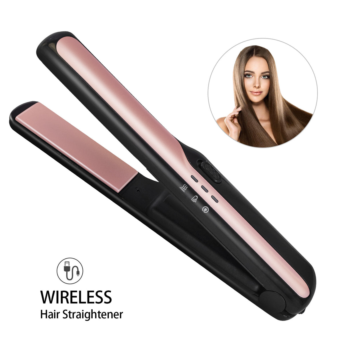 Kabelloser USB-Haarglätter – Bild 1 | LuxeStyle