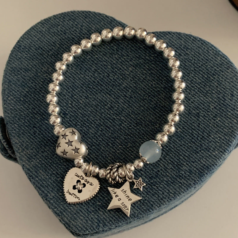 Herz- und Stern-Armband im koreanischen Stil – Bild 1 | LuxeStyle
