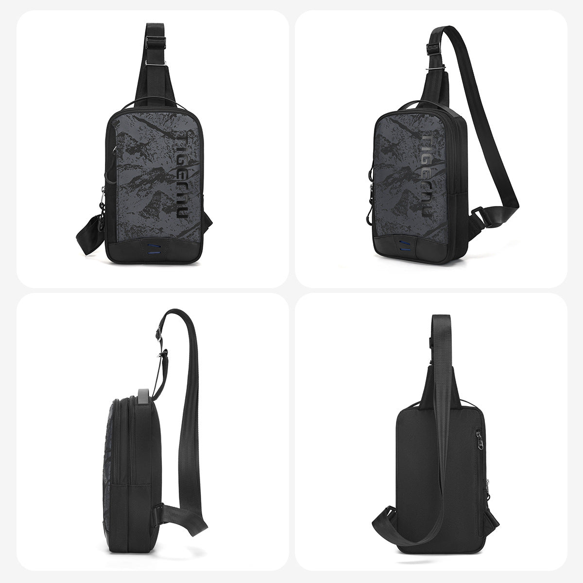 Brusttasche für Herren: Camouflage oder Schwarz – Bild 4 | LuxeStyle