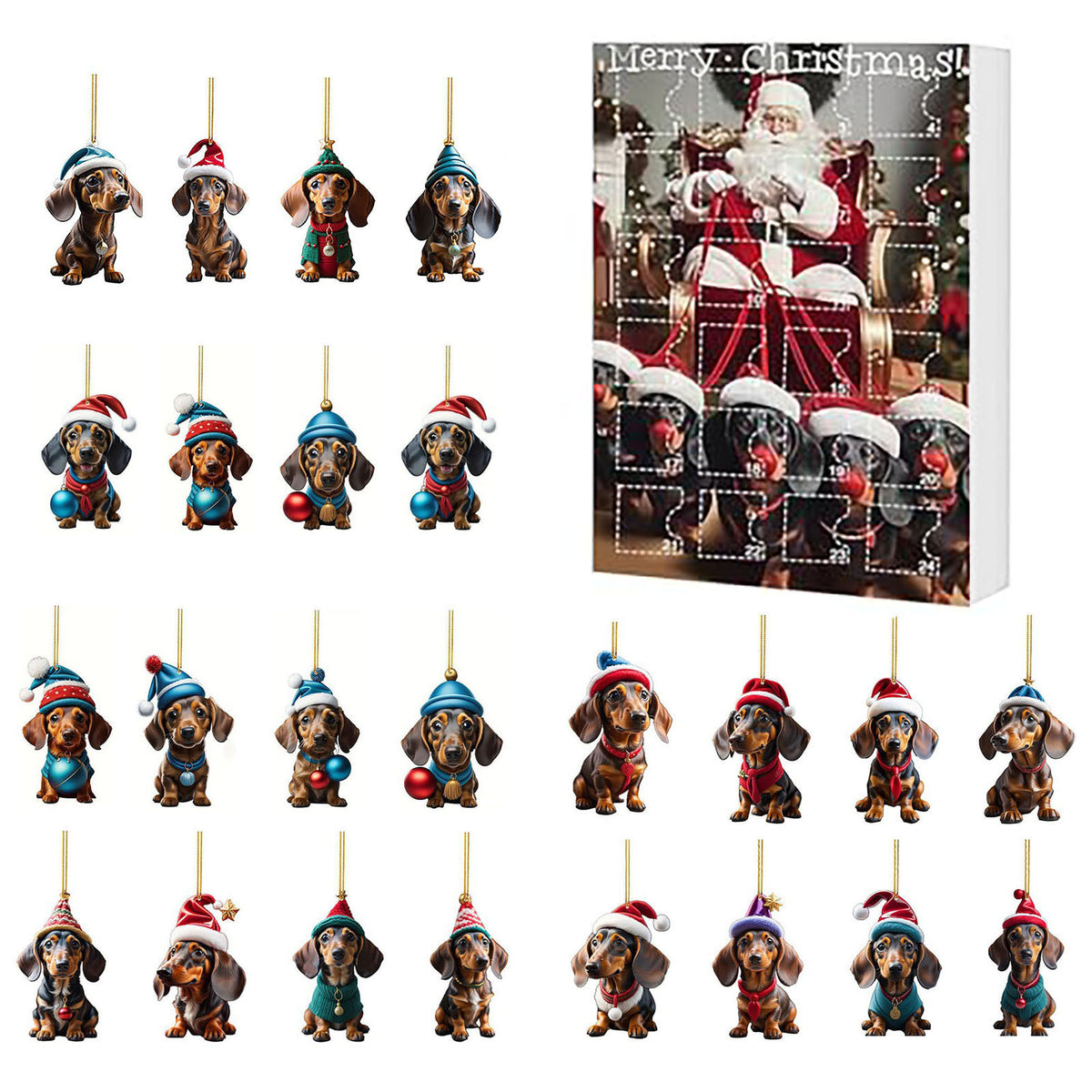 Weihnachts Countdown Tieranhänger Dekoration – Bild 12 | LuxeStyle