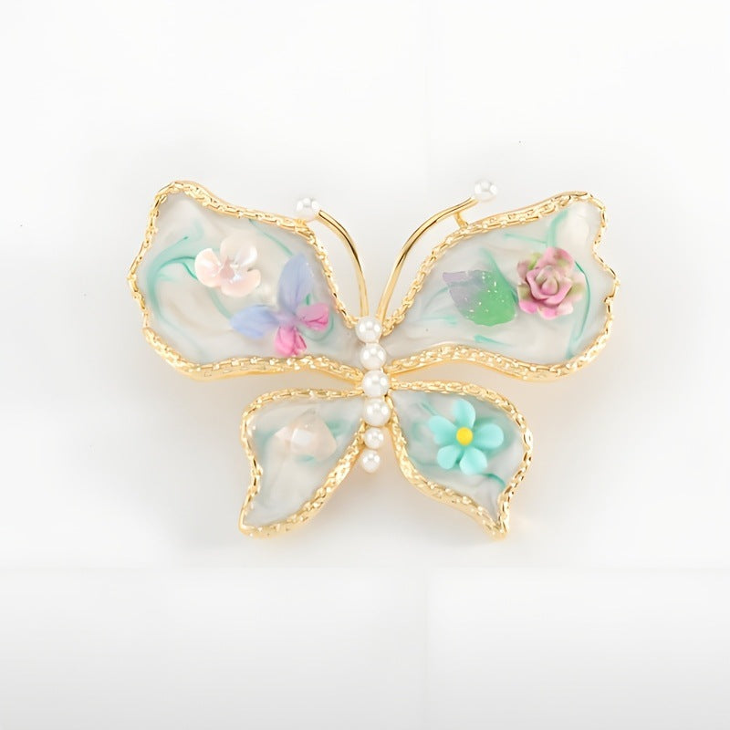 Emaille-Schmetterlingsbrosche für Damen – Bild 4 | LuxeStyle