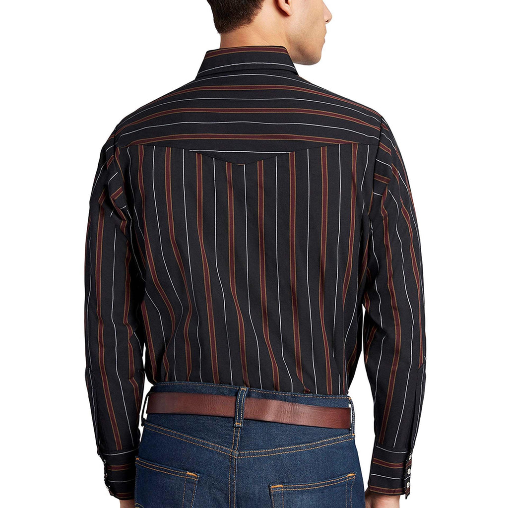 Gestreiftes Langarmhemd für Herren im Western-Stil – Bild 3 | LuxeStyle