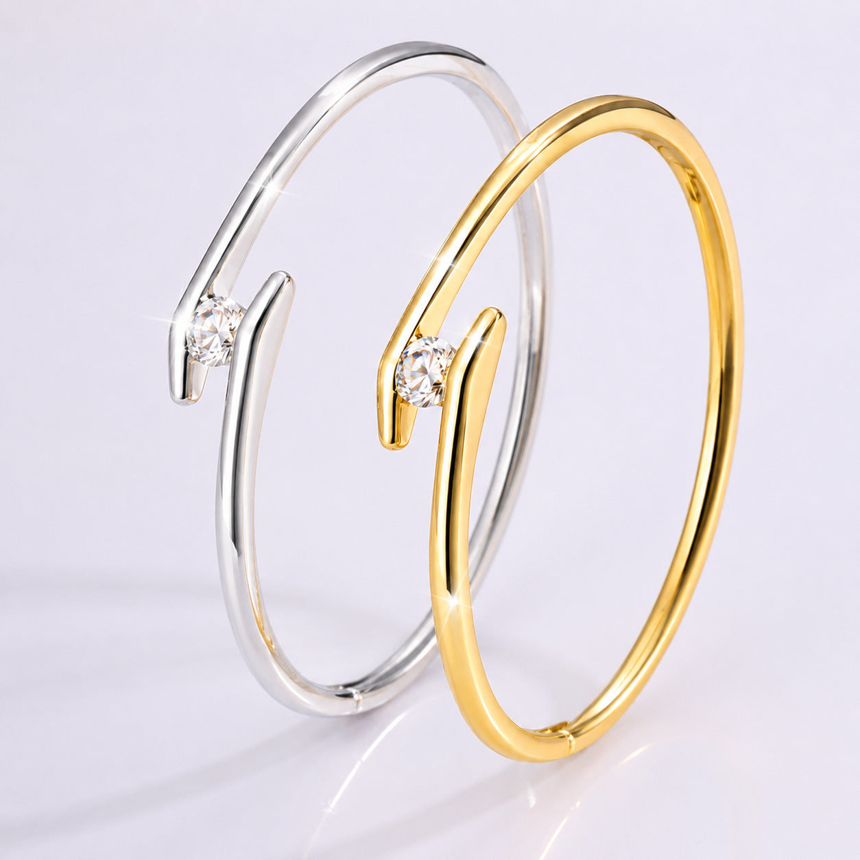 Minimalistisches Armband mit Einzelstein