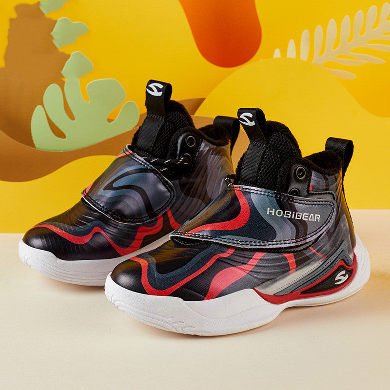 Warme Winter-Sneakers für Kinder mit Klettverschluss