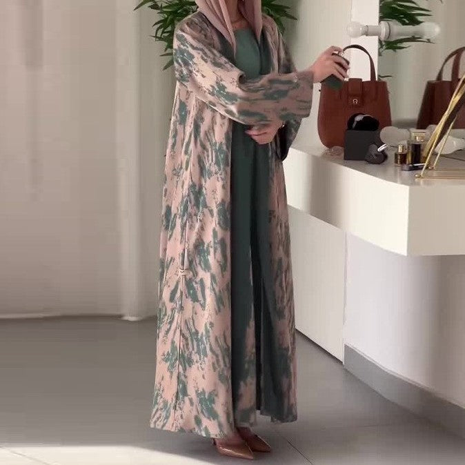 Cardigan mit Print und minimalistischer Jupe | LuxeStyle