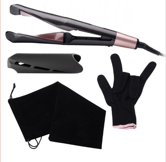 2-in-1 Glätteisen & Lockenstab mit LCD-Anzeige
