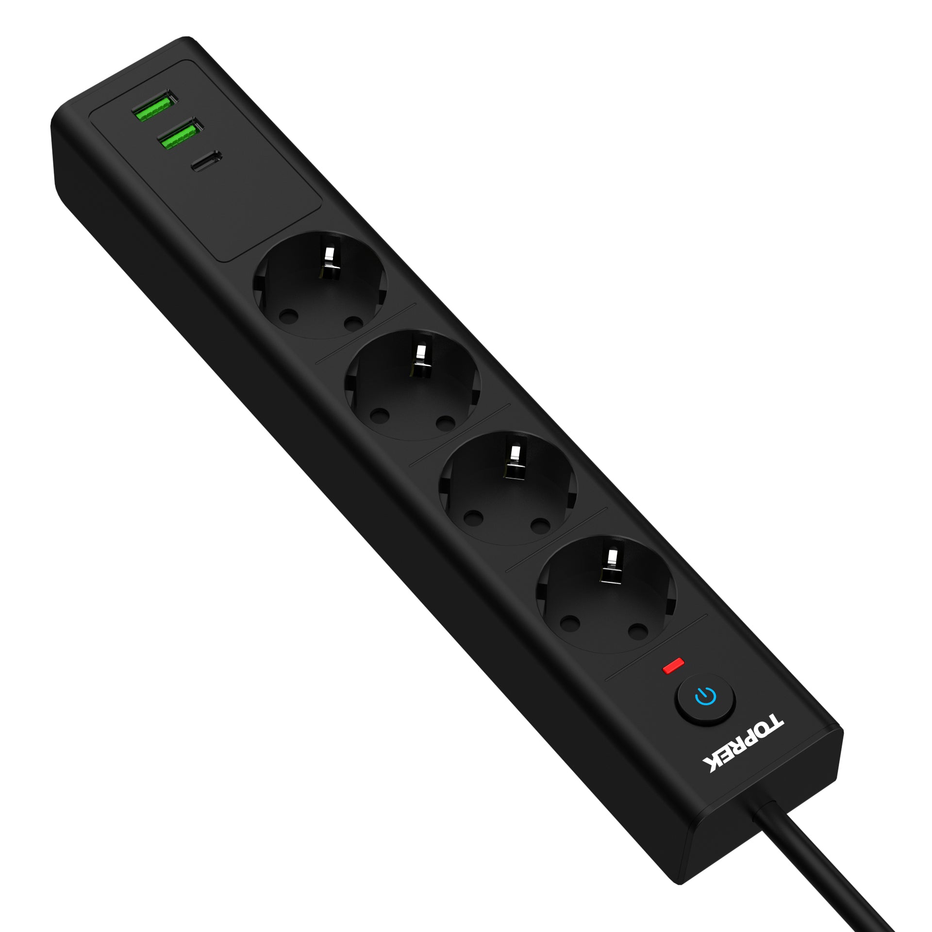 Steckdosen-Adapter Schwarz
