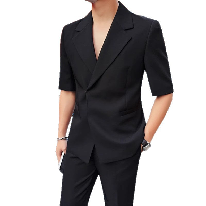 Smart Casual Herren Anzug mit 3/4-Ärmeln