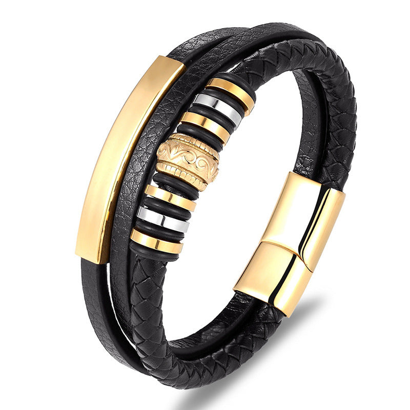 Personalisiertes Vintage-Stahl-Armband – Bild 1 | LuxeStyle