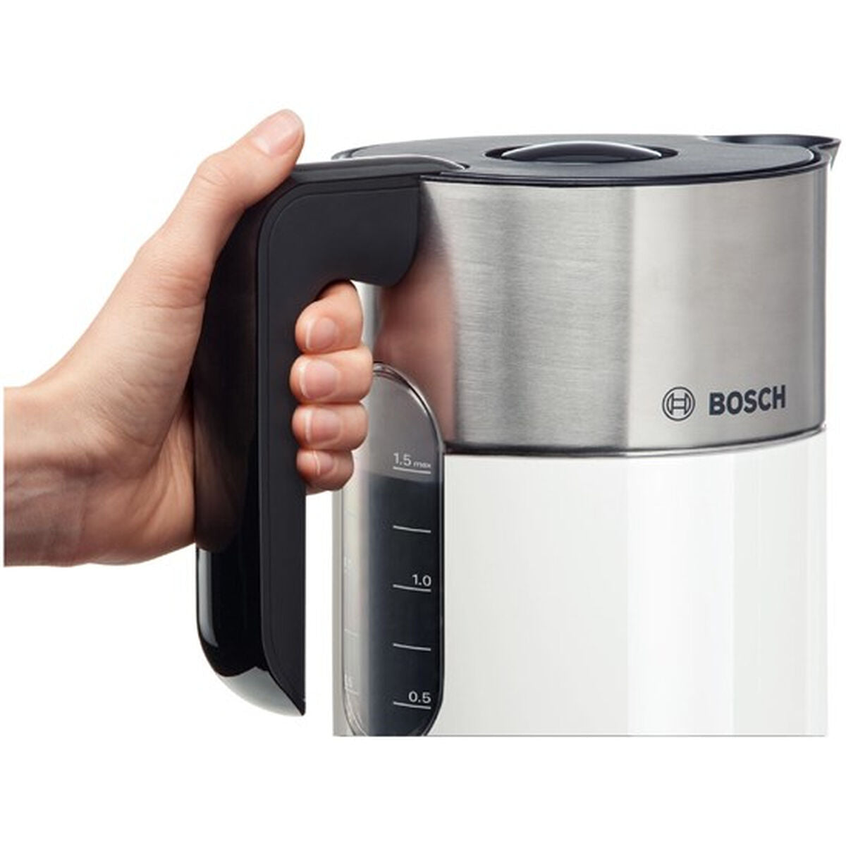 Wasserkocher BOSCH TWK8611P 2400 W Weiß Grau Anthrazit plástico,acero