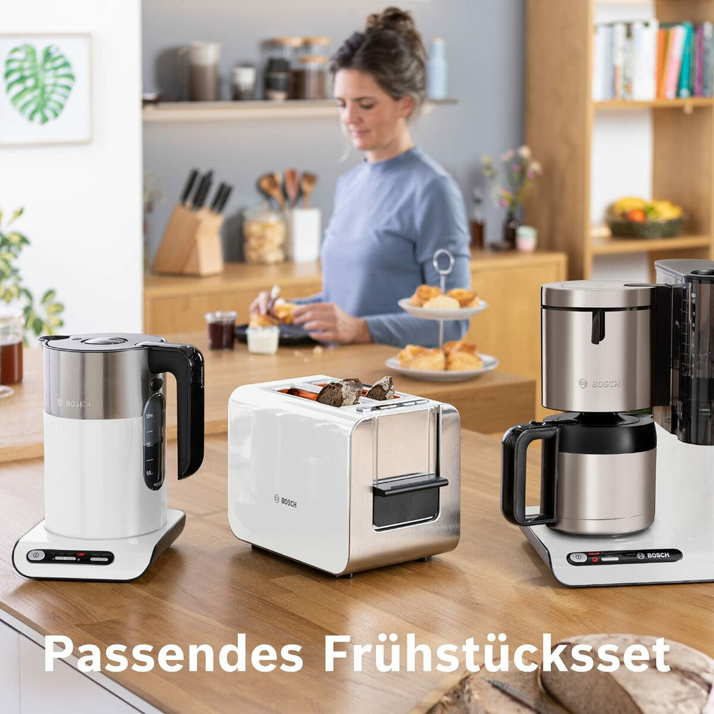 Wasserkocher BOSCH TWK8611P 2400 W Weiß Grau Anthrazit plástico,acero