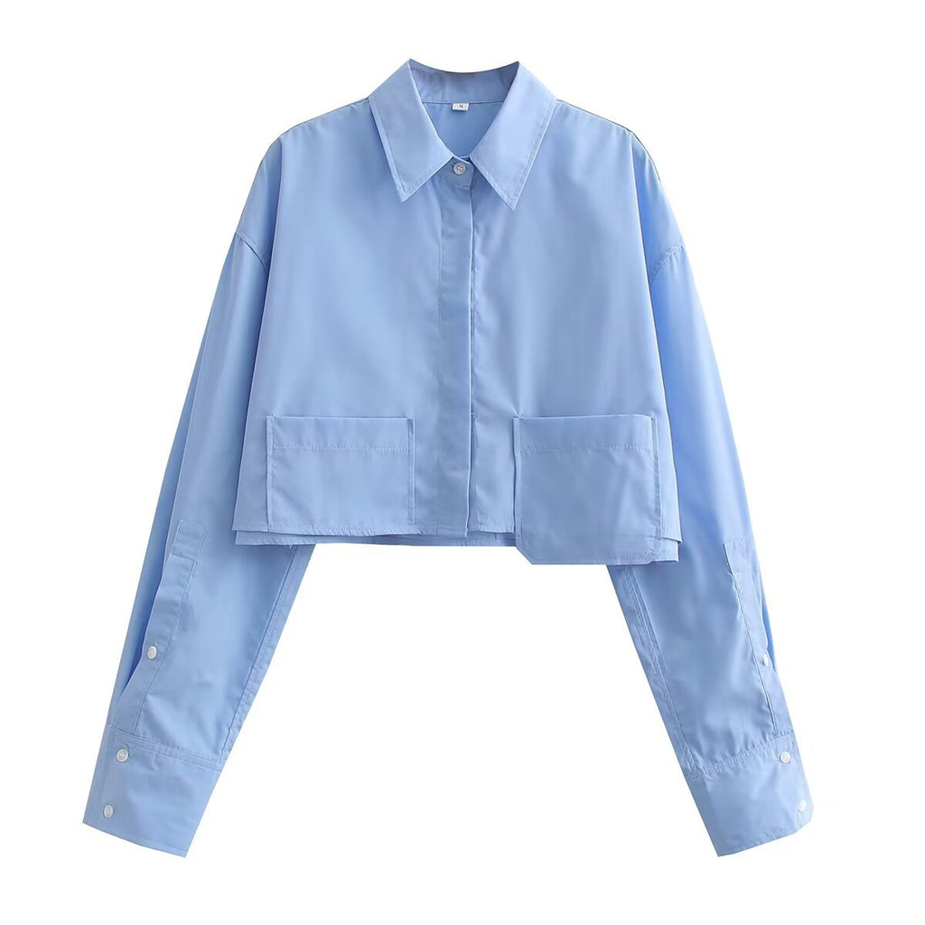 Kurzarmige Bluse