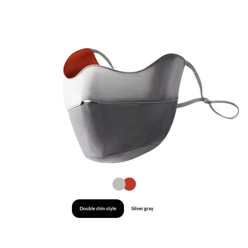Seidene UV-Schutzmaske mit Katzenohren