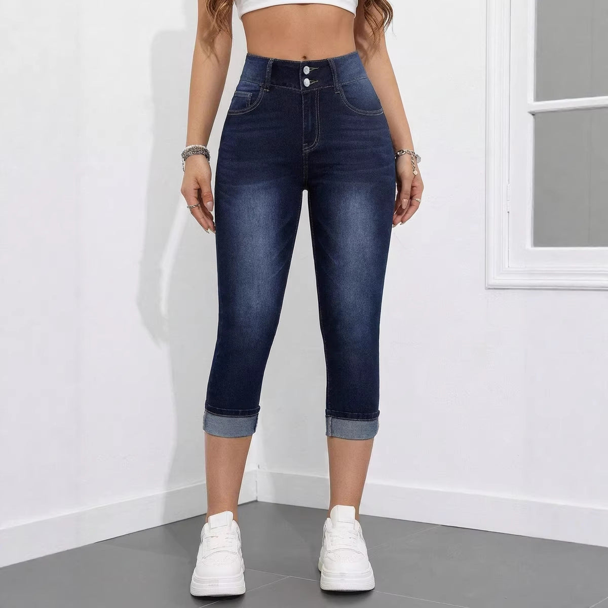 Hochaussteifende Jeans