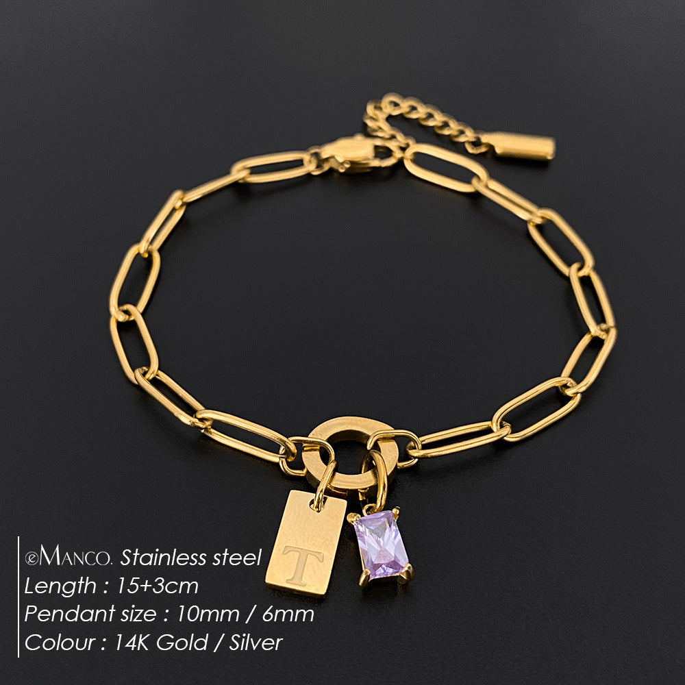 Rhinestone Buchstaben Armband – Bild 19 | LuxeStyle
