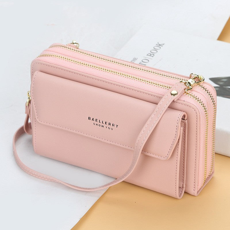 Lange Damen-Geldbörse mit Doppelreissverschluss | LuxeStyle