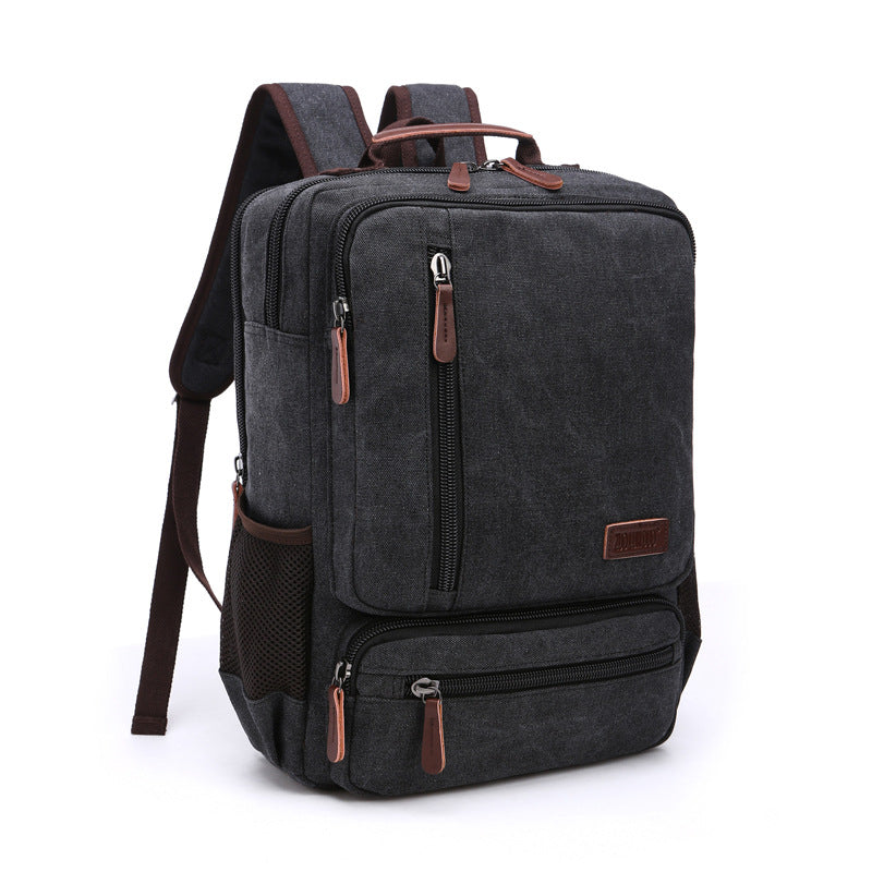 Retro-Rucksack aus Canvas – Bild 2 | LuxeStyle