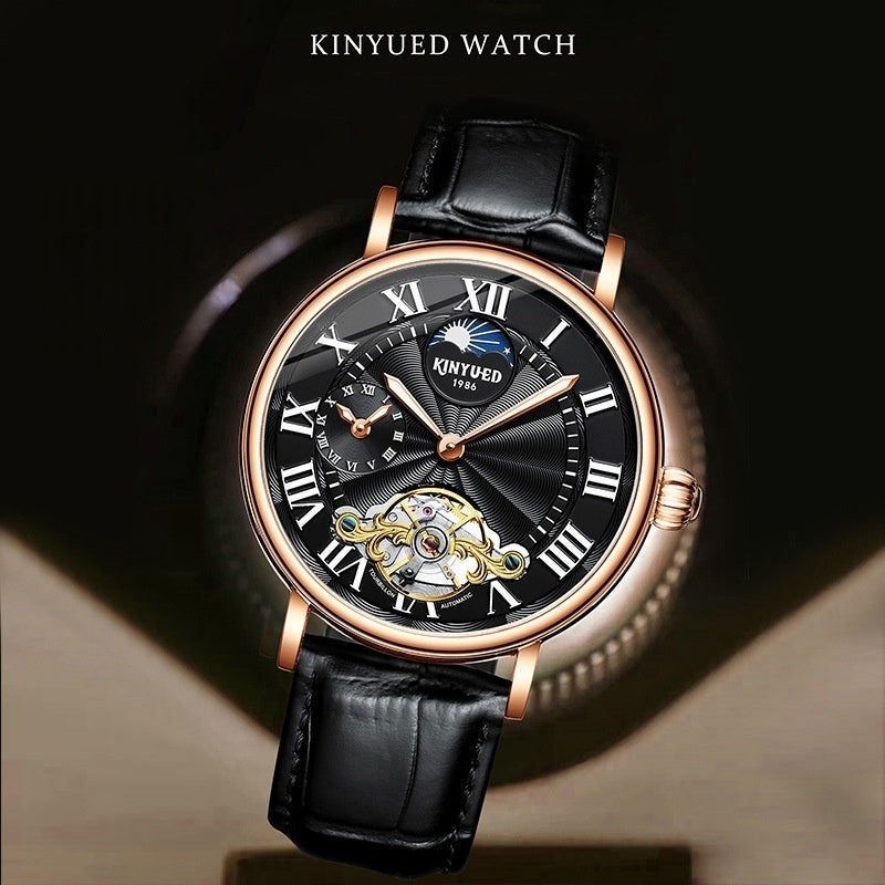 Tourbillon-Armbanduhr Leuchtend Hohl Herren