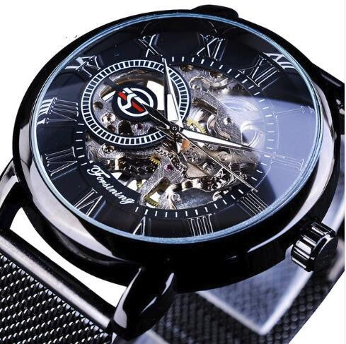 Herren Mechanikuhr mit Milanaise-Armband | LuxeStyle