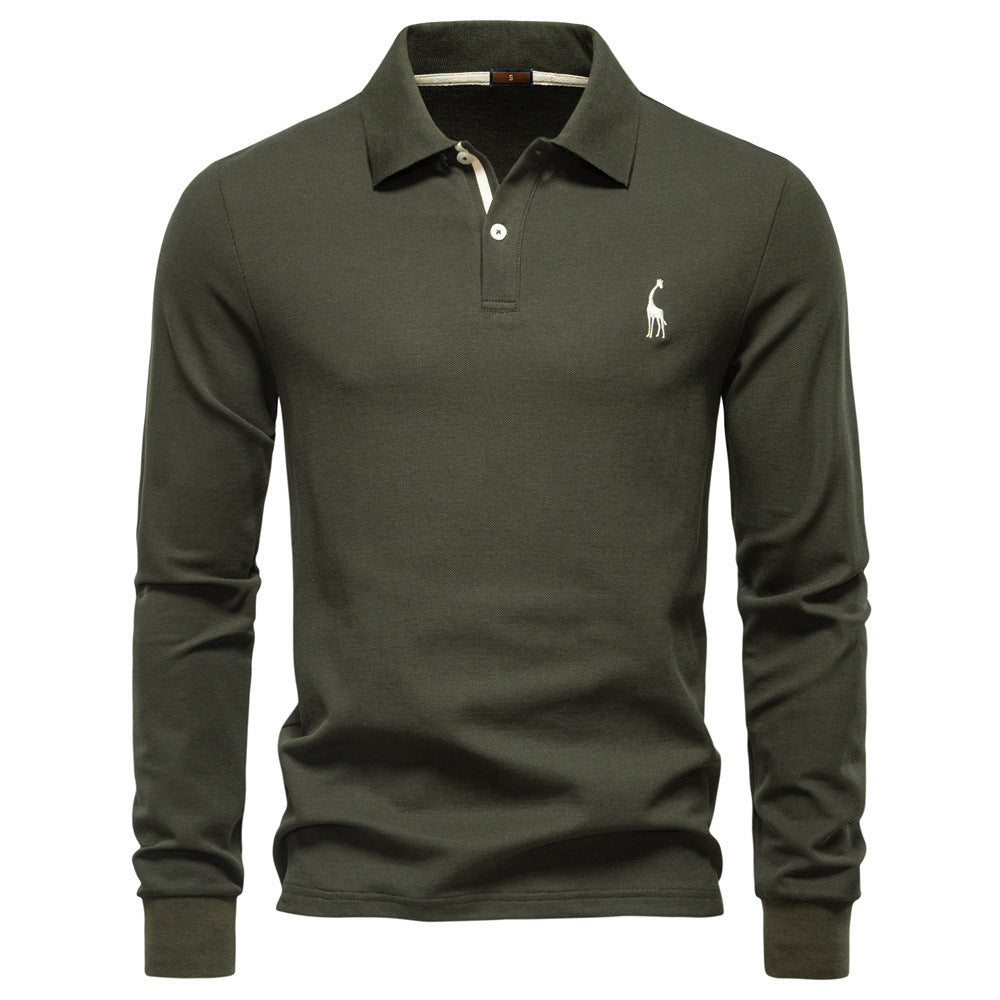Langarm Polo-Shirt für Herren – Bild 4 | LuxeStyle