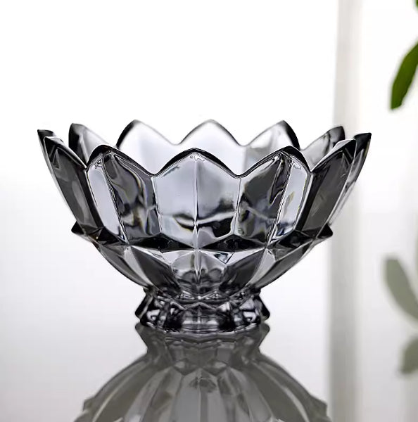 Moderne Obstschale aus hitzebeständigem Glas