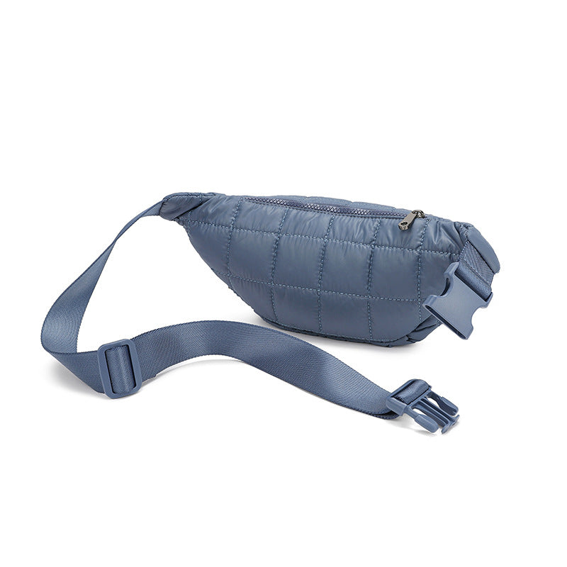 Casual Crossbody Gürteltasche mit geprägtem Diamantmuster