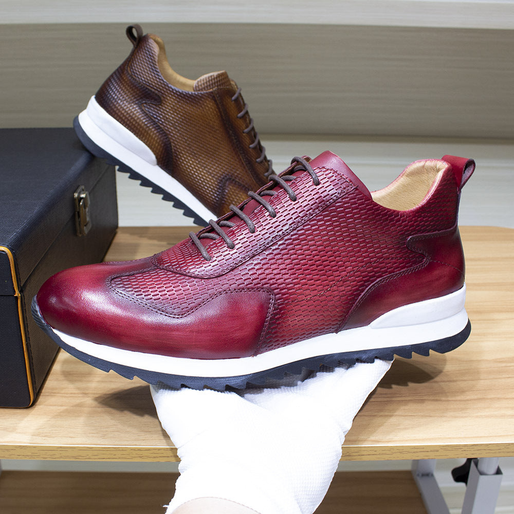 Herren-Sneaker aus Vollnarbenleder – Bild 3 | LuxeStyle