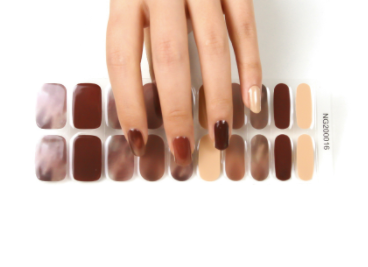 Koreanische Semi-Cured Nagelsticker zum Aufkleben – Bild 10 | LuxeStyle