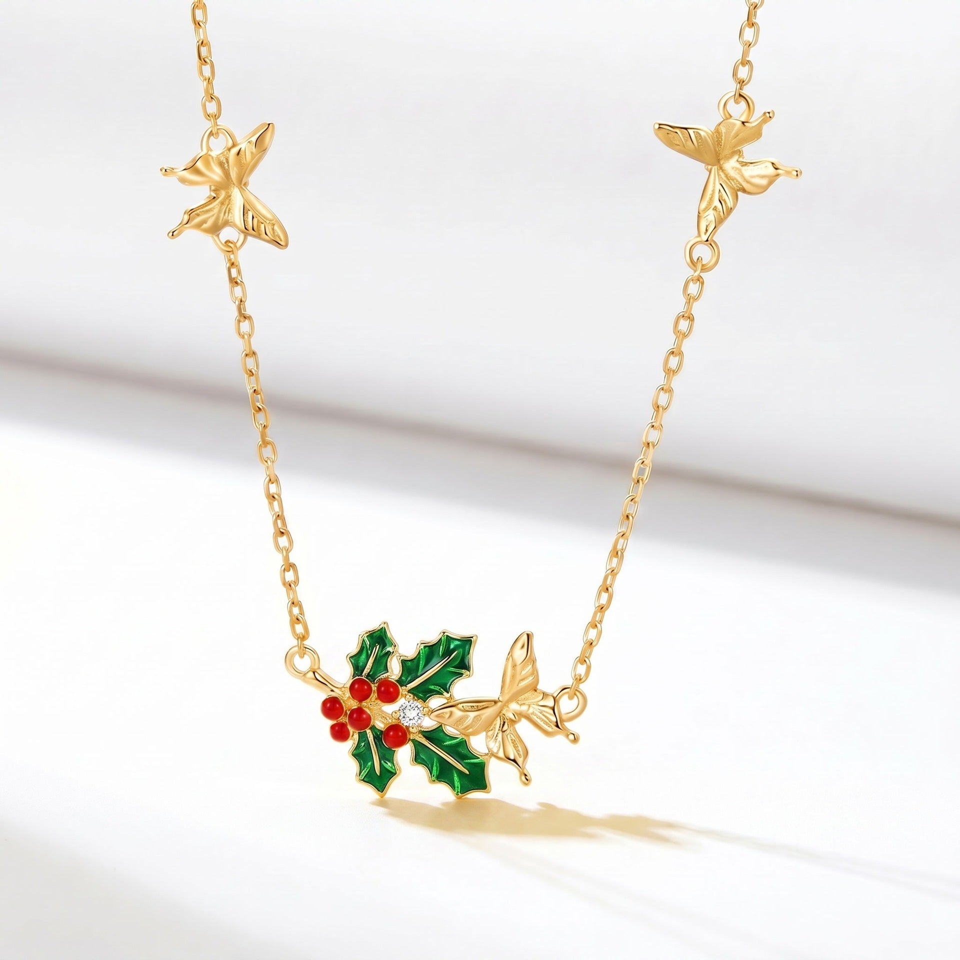 Kupferkette Geburtsblume Dezember
