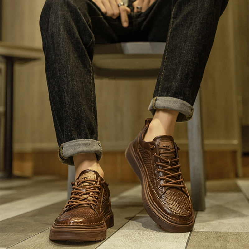 Herren Slip-on Leder Flats – Bild 8 | LuxeStyle