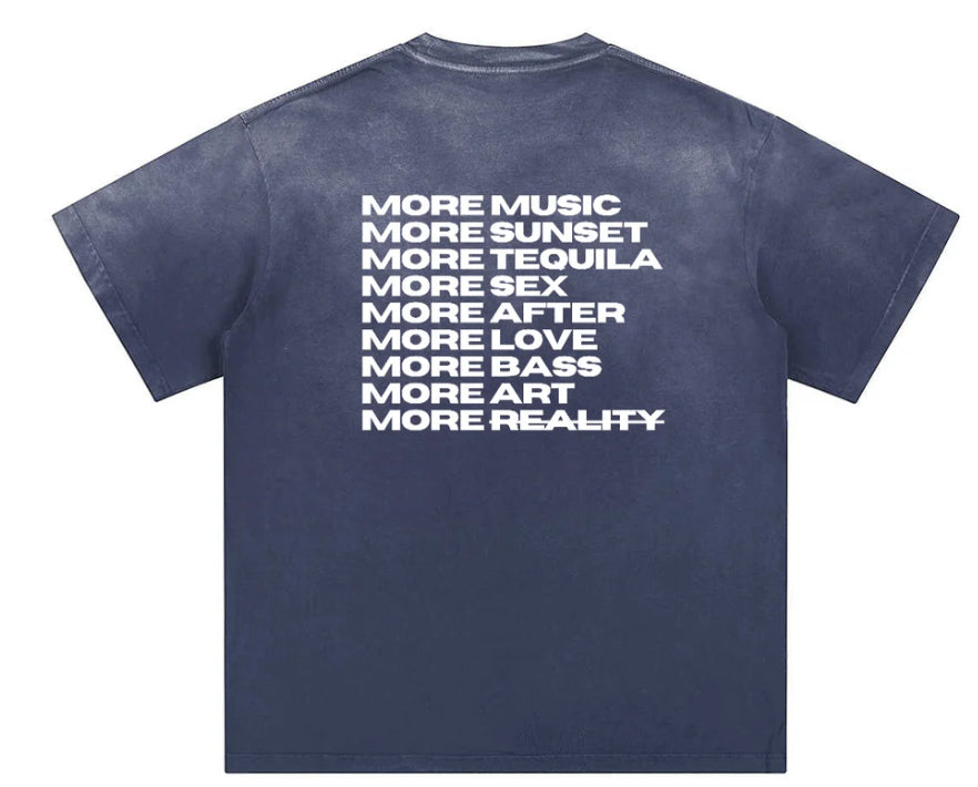 Coton-T-Shirt mit Wachsdruck-Muster