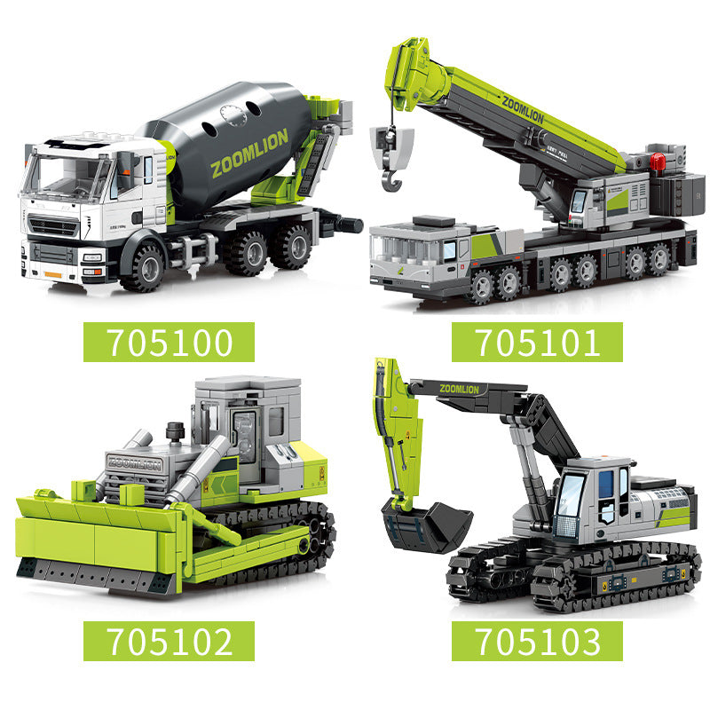 Baustellen-Bulldozer Konstruktions-Bausatz | LuxeStyle
