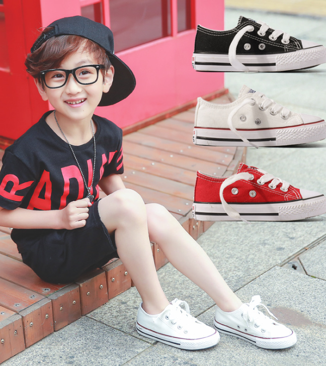 Kinder-Canvas-Schuhe mit Gummisohle – Bild 3 | LuxeStyle