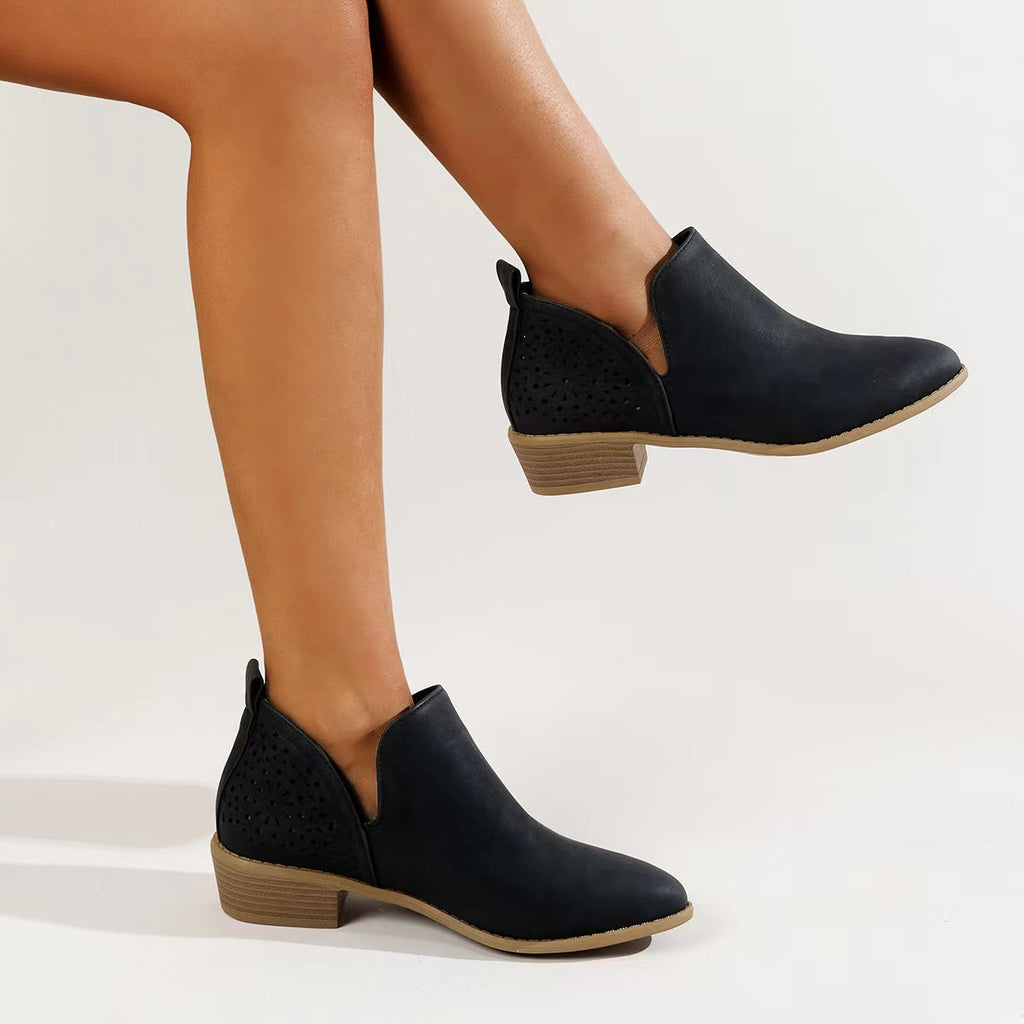 Stiefeletten mit spitzem Zeh und Chunky-Absatz – Bild 9 | LuxeStyle
