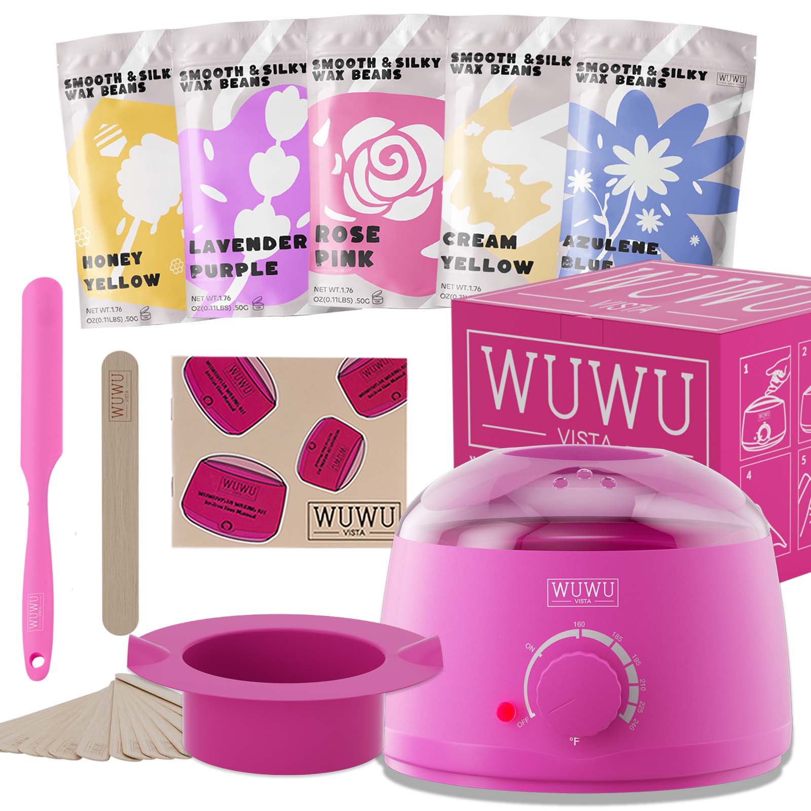 WUWUVISTA Waxing Kit 19-teilig