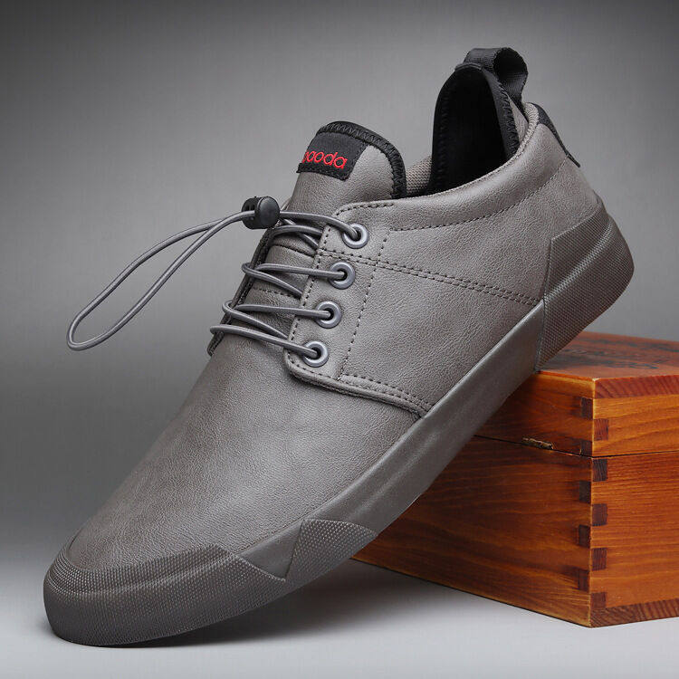 Herren Leder-Freizeitschuhe mit Super-Absatz