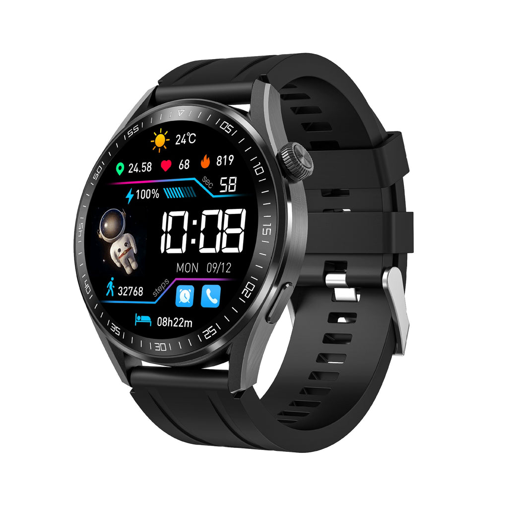 Smartwatch mit Silikonarmband und NFC | LuxeStyle