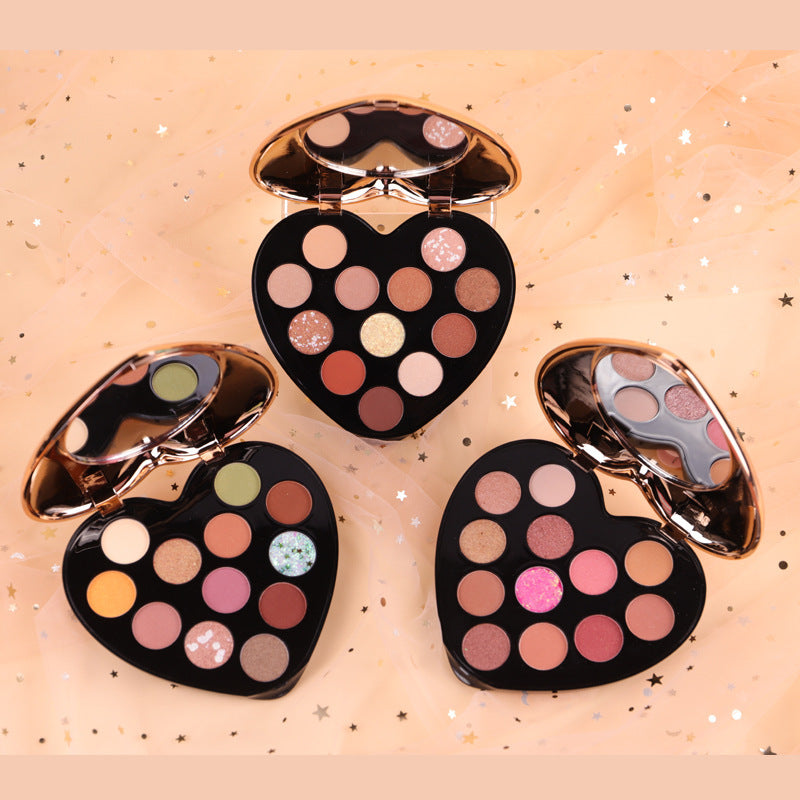 Herzförmige Lidschatten-Palette (12 Farben) – Bild 4 | LuxeStyle