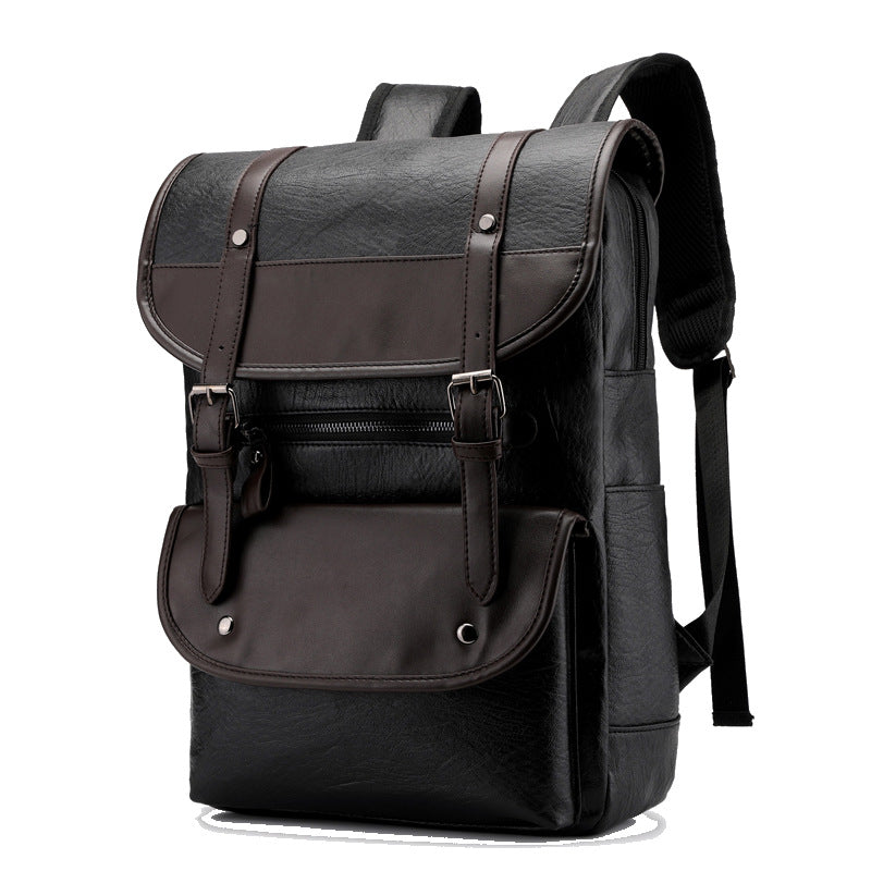 Retro Business-Reiserucksack, schwarz – Bild 6 | LuxeStyle