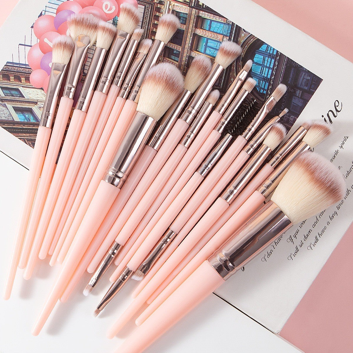 25-teiliges Make-up Pinselset