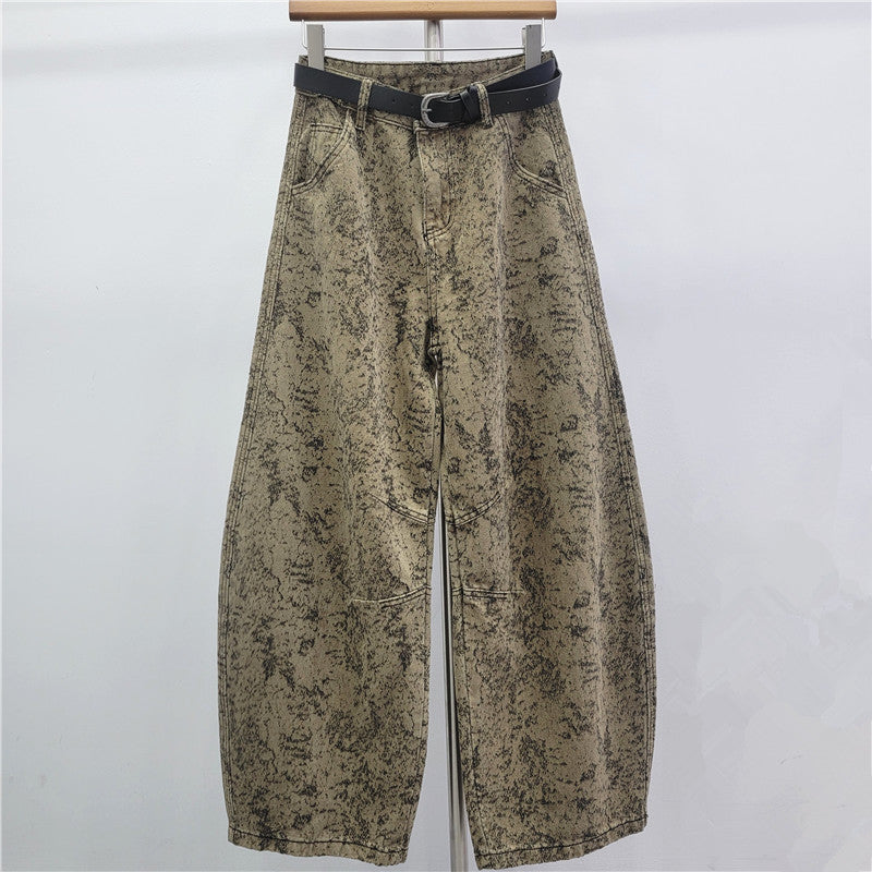 Retro Jacquard-Hose hohem Bund