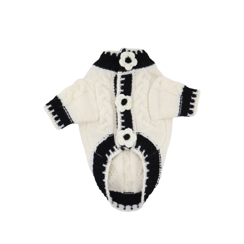 Schwarzer/Weisser Hundesweater Herbst – Bild 12 | LuxeStyle