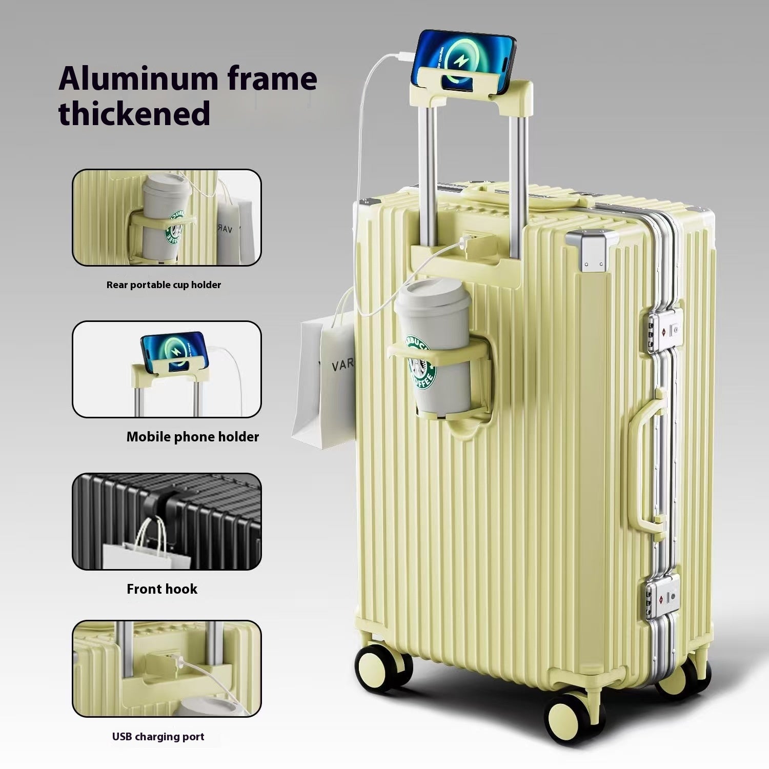 Multifunktionaler Anti-Sturz-Trolley mit verstärktem Fassungsvermögen