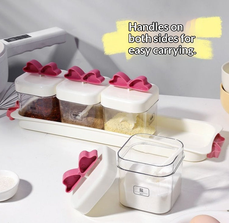 Vorratsgläser-Set mit vier Fächern | LuxeStyle