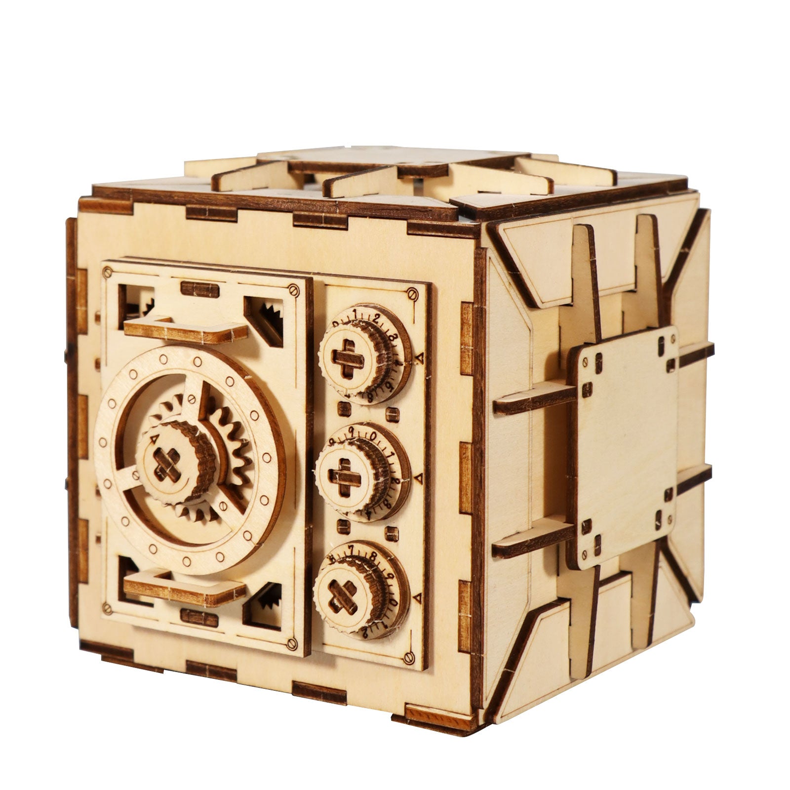 3D Holzpuzzle "Geheimfach" mit Zahlenschloss
