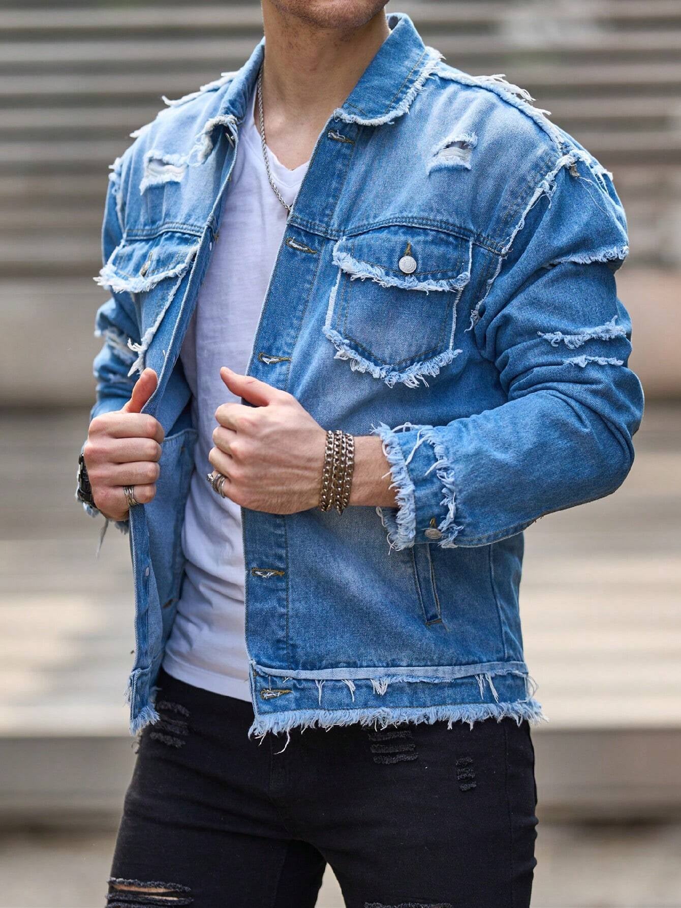 Taillierte Jeansjacke für Herren – Y100S – Ansicht 4