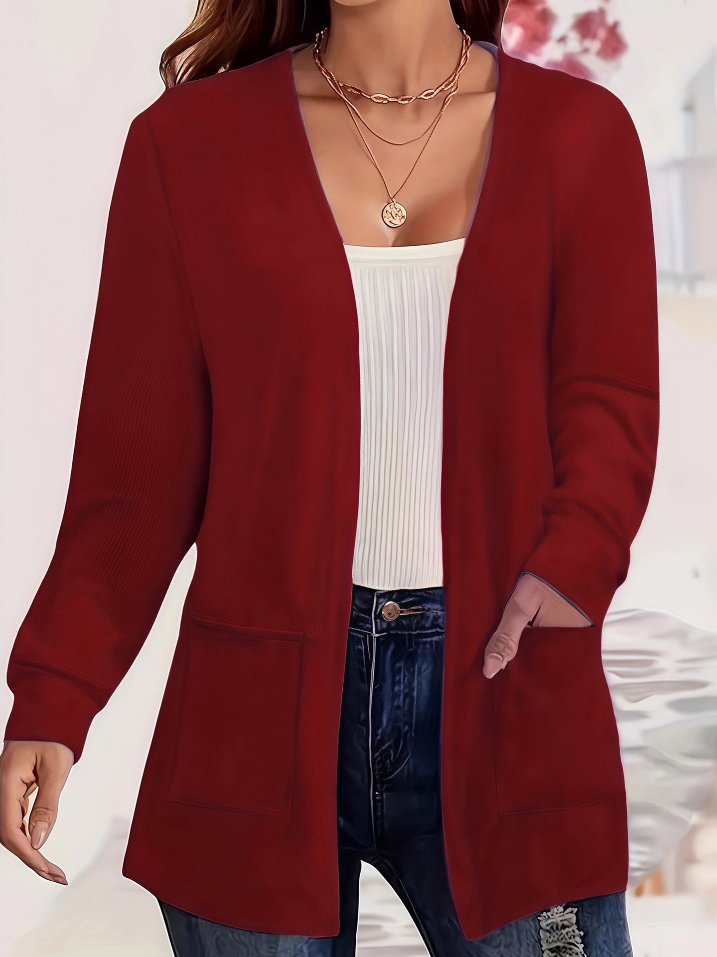 Leichter Cardigan mit Taschen