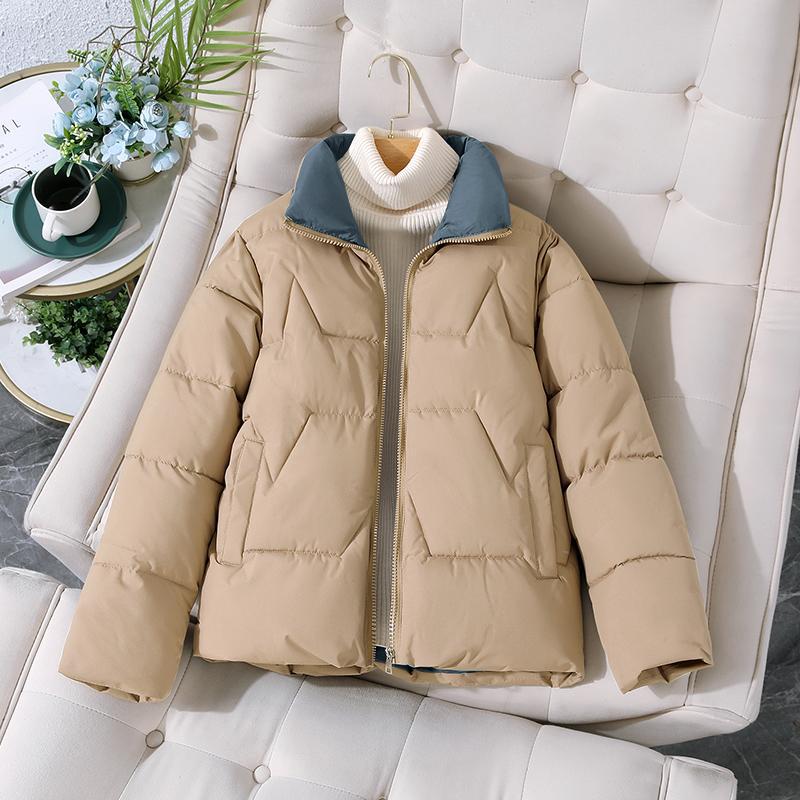 Vielseitige kurze Baumwoll-Steppjacke Damen